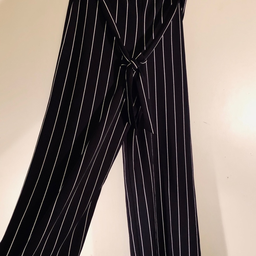 Black & White Stripe Pants